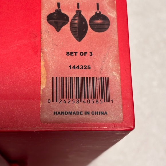 Waterford Holiday Ornament Set - Red, Blue, and White - Picture 2 of 6